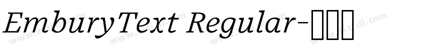 EmburyText Regular字体转换